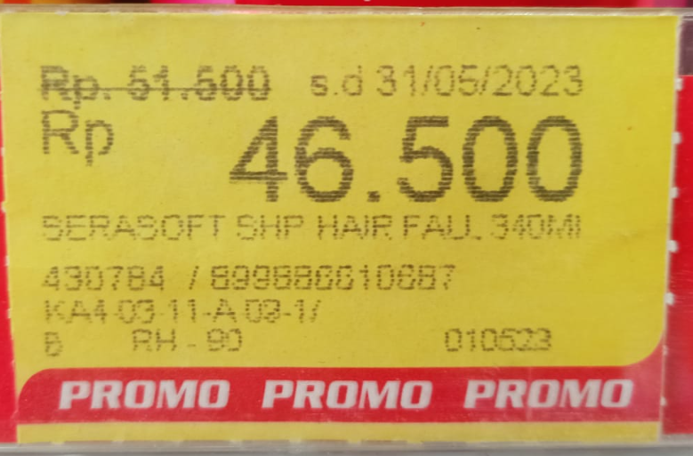  gambar label Price di alfamart